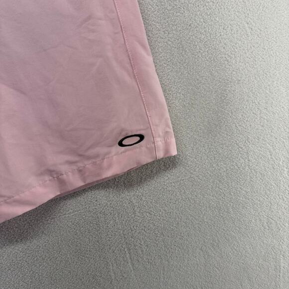 Oakley Shorts Mens 32 Pink Chino Lightweight Performance Tech Pockets Preppy 12" - Picture 2 of 10